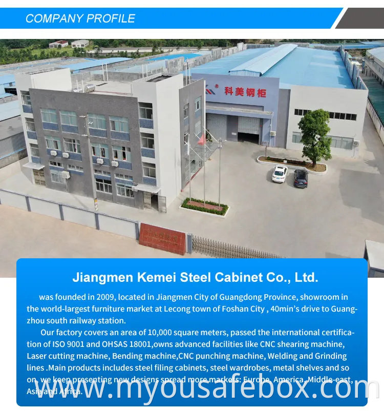 Factory Supply Large Capacity Heavy Fireproof Safe Anti-Theft Metal Safety Box